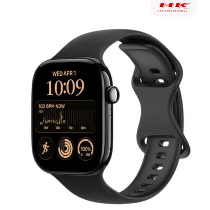 HK12 12 Mini Smart Watch with AMOLED display, Bluetooth calling, and health tracking