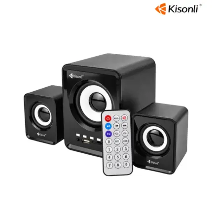 KISONLI U-2800BT Bluetooth Speaker with 2.0 stereo sound, RGB LED lighting, and wireless audio