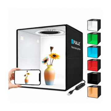 Photo Box Small 30cm with 112 LED lights, CRI97 lighting, and 10 brightness levels