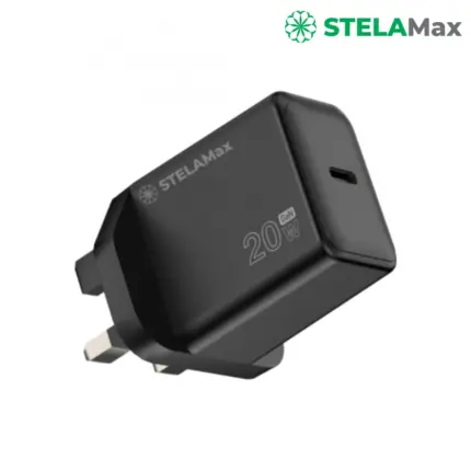 STELAMAX 20W Type C Power Adapter with 20W Fast Charging, USB-C Port and Universal Compatibility