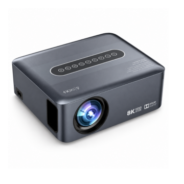 X1 8K Decode Projector with built-in Blu-ray player, home automation control, and portable design