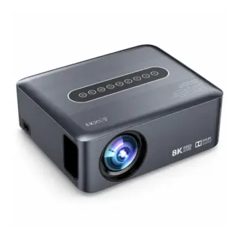 X1 8K Decode Projector with built-in Blu-ray player, home automation control, and portable design